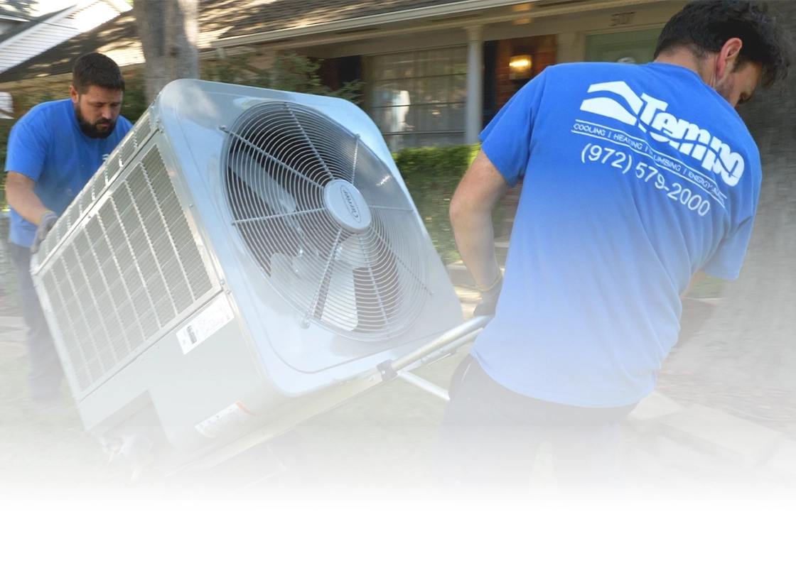 Tempo Air HVAC installers on a single-family residential project